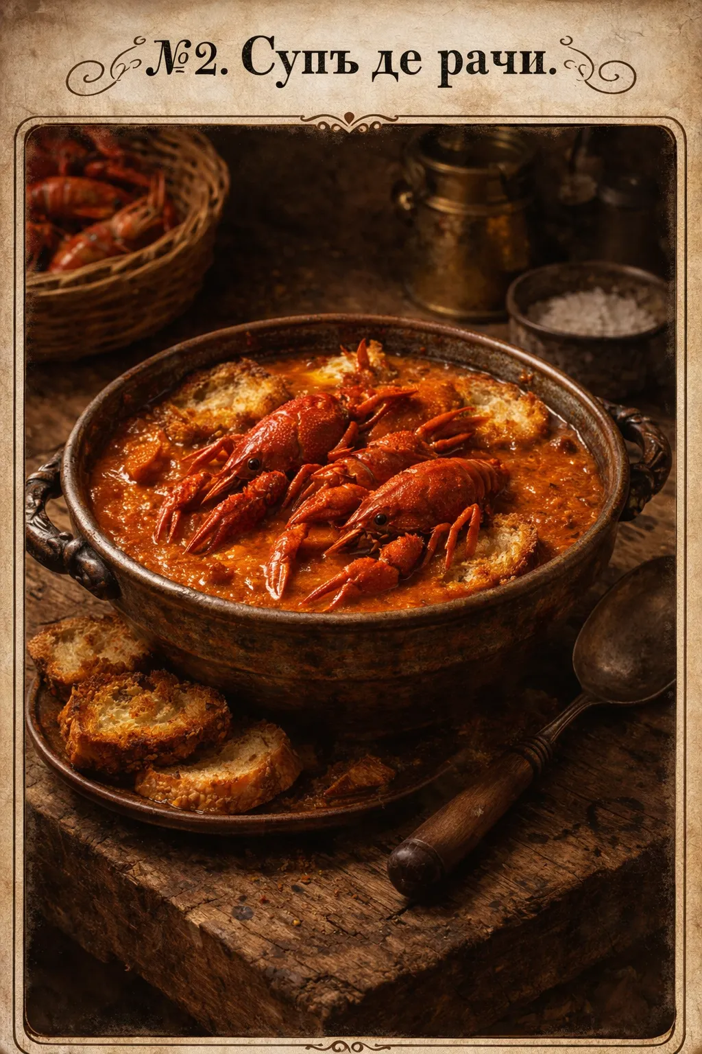 Crayfish Soup old Romanian recipe