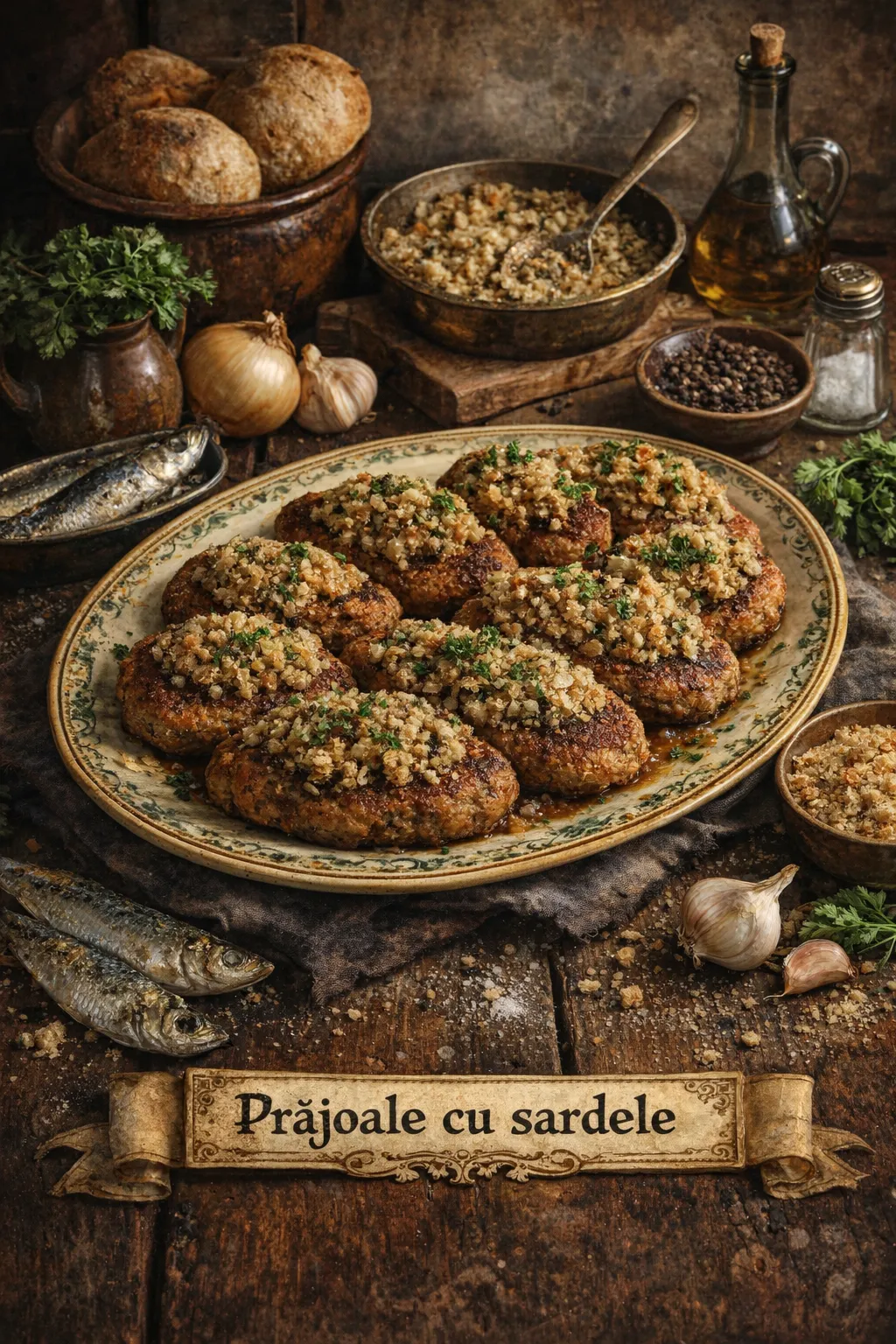 Cutlets with Sardines old Romanian recipe