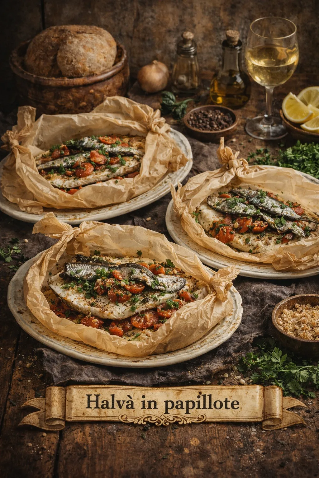 Fish in Papillote old Romanian recipe