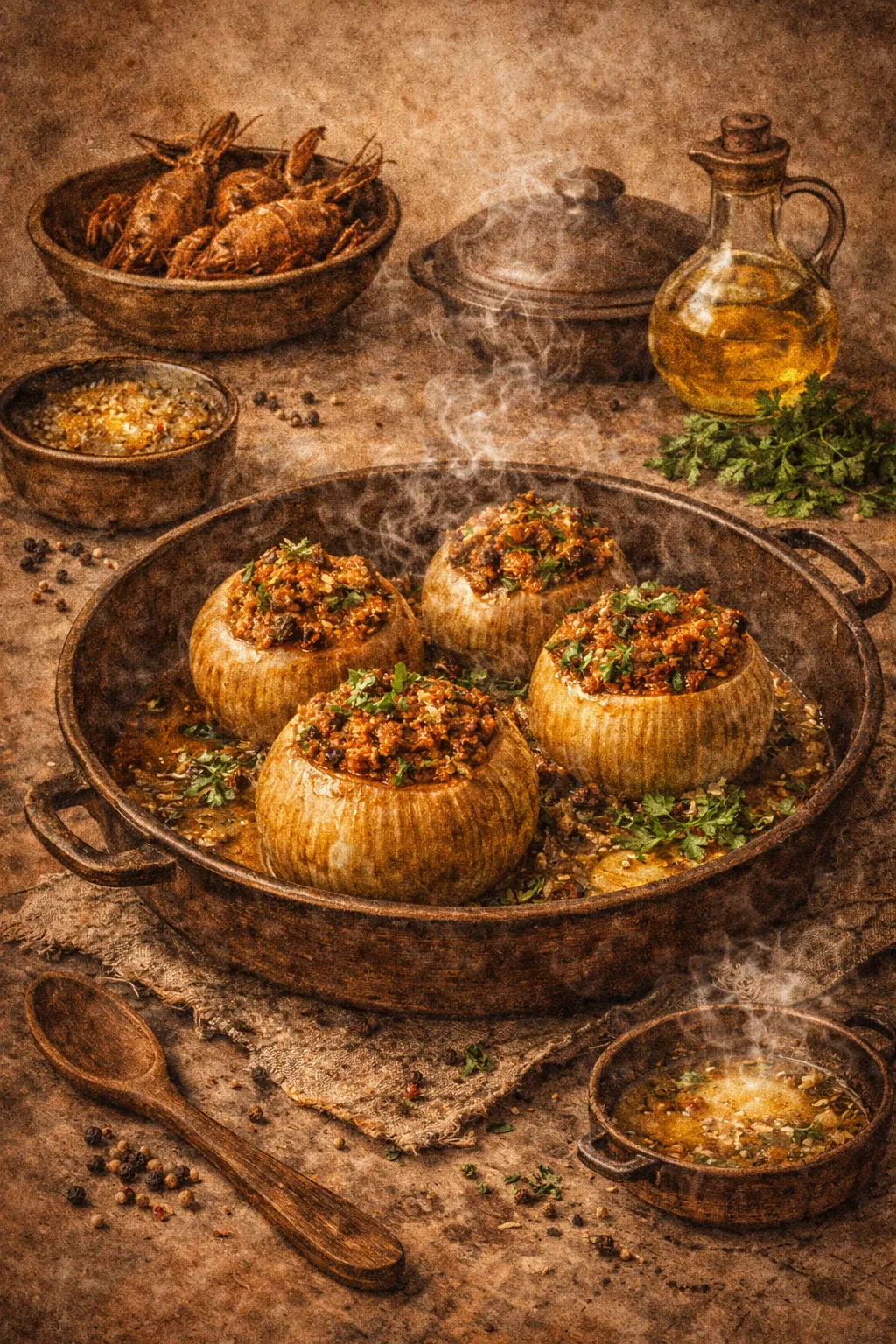 Portrait of Ouă umplute manuscript card